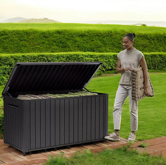 170 Gal. Resin Deck Box Large Indoor/Outdoor Storage