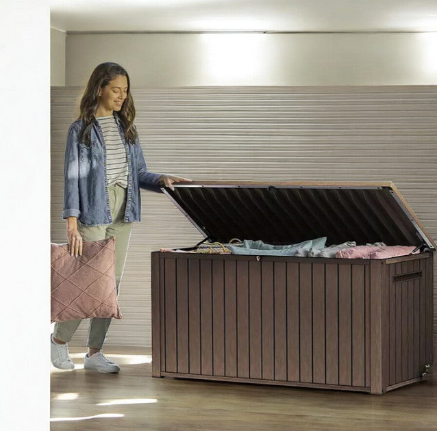 170 Gal. Resin Deck Box Large Indoor/Outdoor Storage
