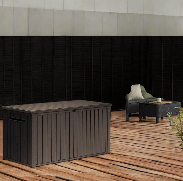 170 Gal. Resin Deck Box Large Indoor/Outdoor Storage