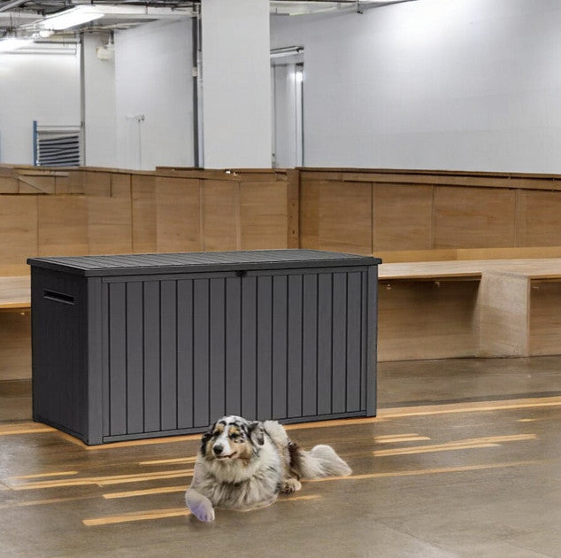 170 Gal. Resin Deck Box Large Indoor/Outdoor Storage