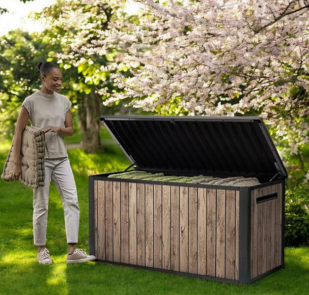 170 Gal. Resin Deck Box Large Indoor/Outdoor Storage