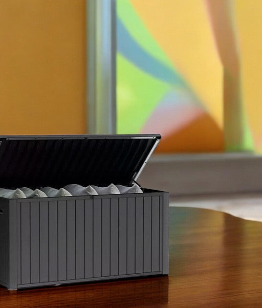 170 Gal. Resin Deck Box Large Indoor/Outdoor Storage