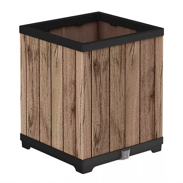 Signature Collection 18" Resin Square Tall Planter