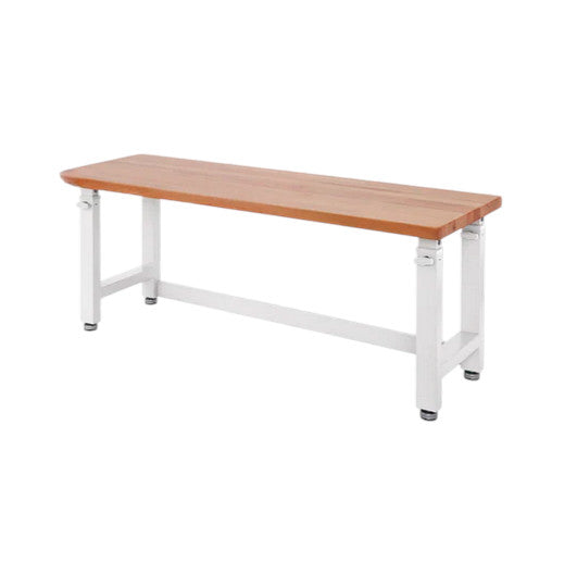 Seville Classics® UltraHD® Height Adjustable Heavy Duty Workbench With Solid Wood Top, 72" W x 25" D