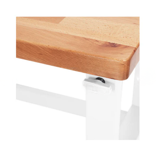 Seville Classics® UltraHD® Height Adjustable Heavy Duty Workbench With Solid Wood Top, 72" W x 25" D