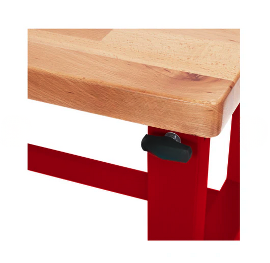 Seville Classics® UltraHD® Height Adjustable Heavy Duty Workbench With Solid Wood Top, 72" W x 25" D