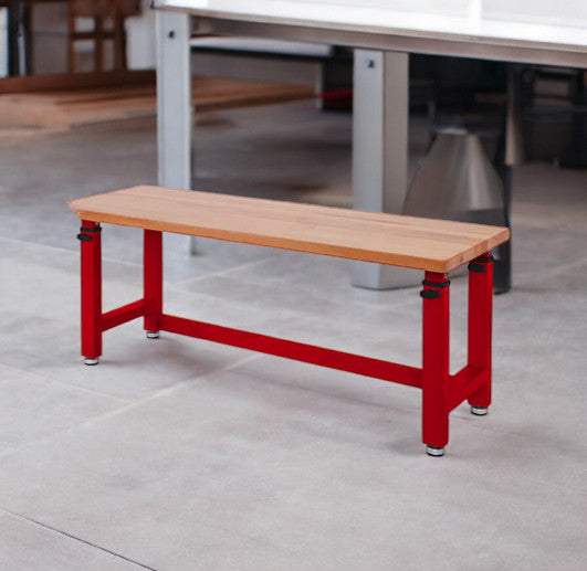 Seville Classics® UltraHD® Height Adjustable Heavy Duty Workbench With Solid Wood Top, 72" W x 25" D