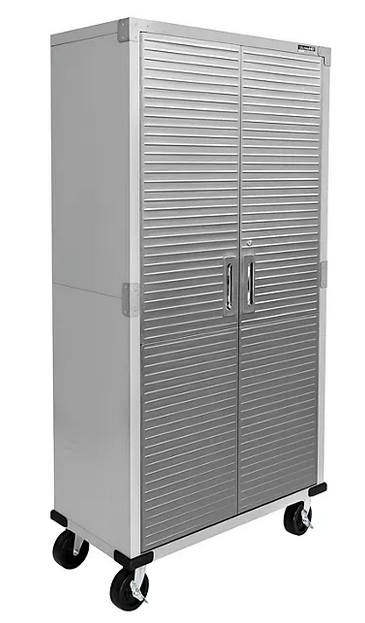 Seville Classics UltraHD Steel Tall Storage Cabinet, 36" W x 18" D x 72" H