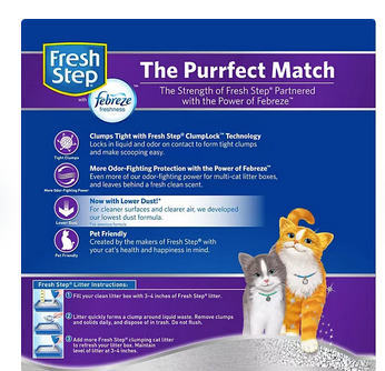 Fresh Step Extra Strength Multi-Cat Scented Clumping Litter with Febreze (42 lbs.)