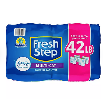 Fresh Step Extra Strength Multi-Cat Scented Clumping Litter with Febreze (42 lbs.)