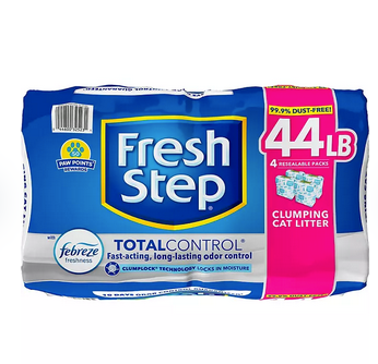 Fresh Step Total Control Scented Clumping Litter with Febreze (44 lbs.)