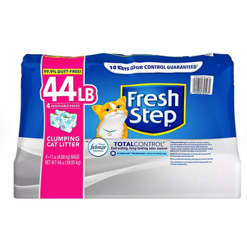 Fresh Step Total Control Scented Clumping Litter with Febreze (44 lbs.)