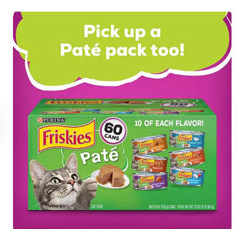 Purina Friskies Wet Cat Food, Gravy Pleasers Variety Pack (5.5 oz., 60 ct.)