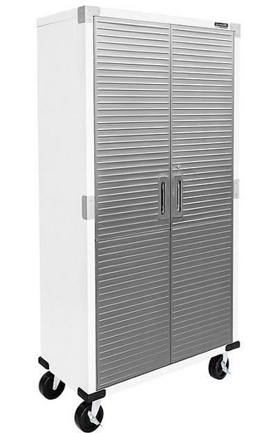 Seville Classics UltraHD Steel Tall Storage Cabinet, 36" W x 18" D x 72" H